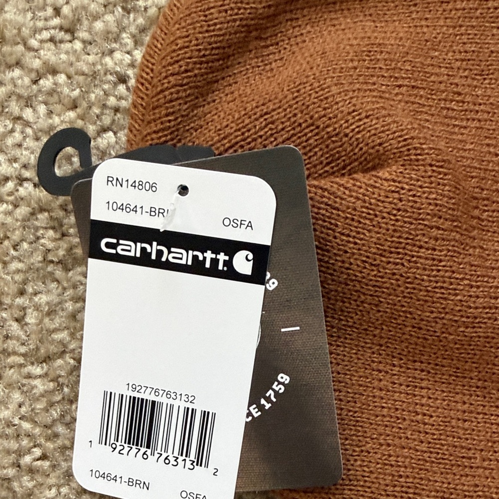 Carhartt beanie limited-edition collection Guinness Brown Knit Beanie Logo Patch - Picture 4 of 7